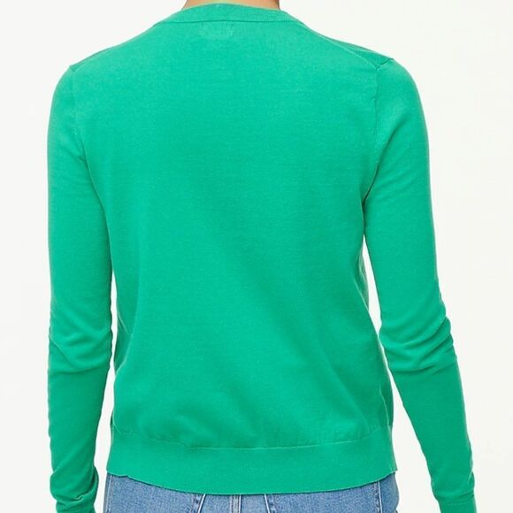 J.Crew Classic Cotton Cardigan Sweater‎ Green XS NWT IN PACKAGING - Picture 3 of 7